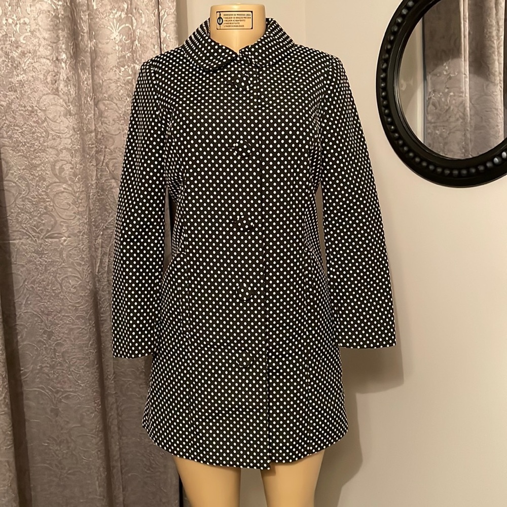 Lauren Conrad polka dotted coat